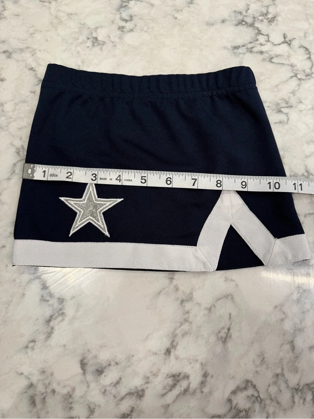 Dallas Cowboys Toddler Cheerleader Outfit 2T – Navy/White 2-Piece Set